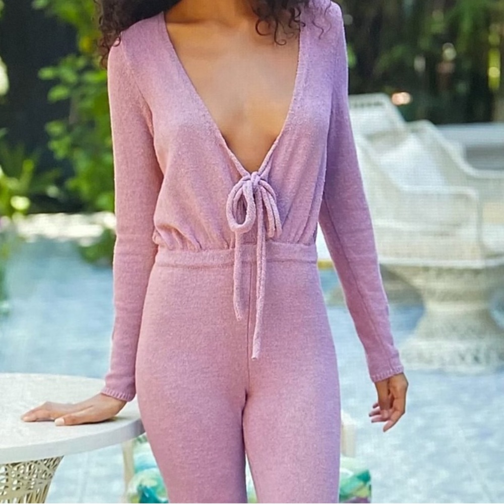 Free People Lindsay sweater jump suit